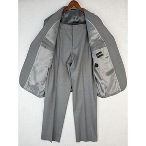 EXPRESS Suit Men's Set Of 2 Pcs GRAY WOOL BLEND JACKET 44R Pants 36X32